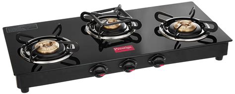prestige marvel glass 3 burner gas stove black flipkart